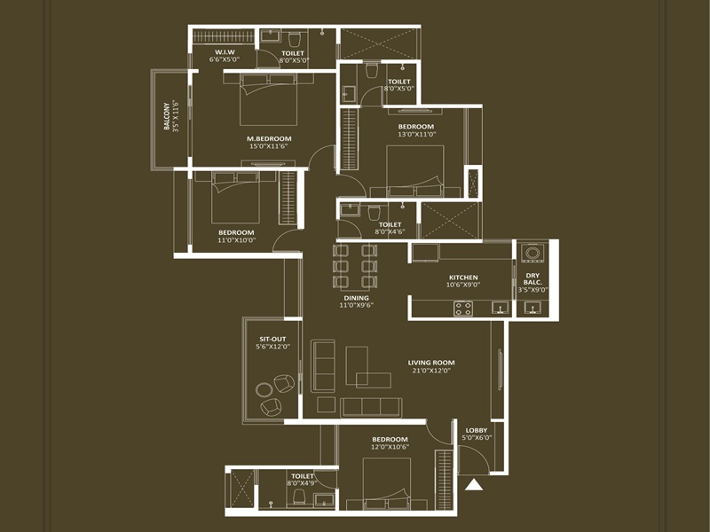 Saheel 5 Star Floor Plan